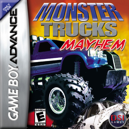 Monster Trucks box art for GameBoy Advance